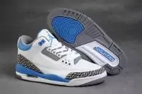 sport air jordan 3 retro femmes sport blue sliver blance